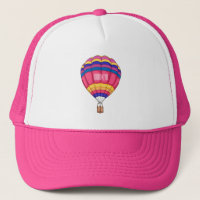 Hot air balloon cartoon illustration