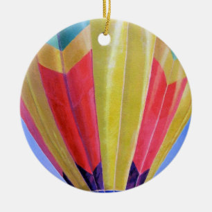 Hot Air Balloon Ceramic Tree Decoration