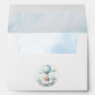 Hot Air Balloon Cloud 9 Baby Shower Envelope