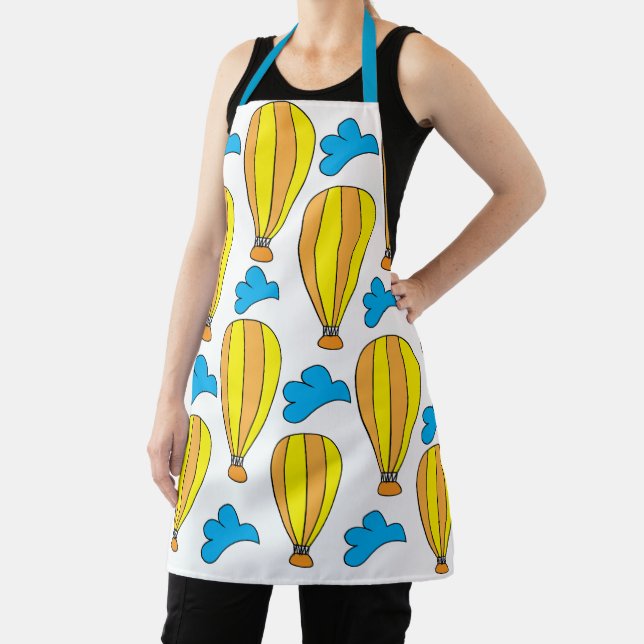 Hot Air Balloon Clouds Hot Air Balloon Apron (Insitu)
