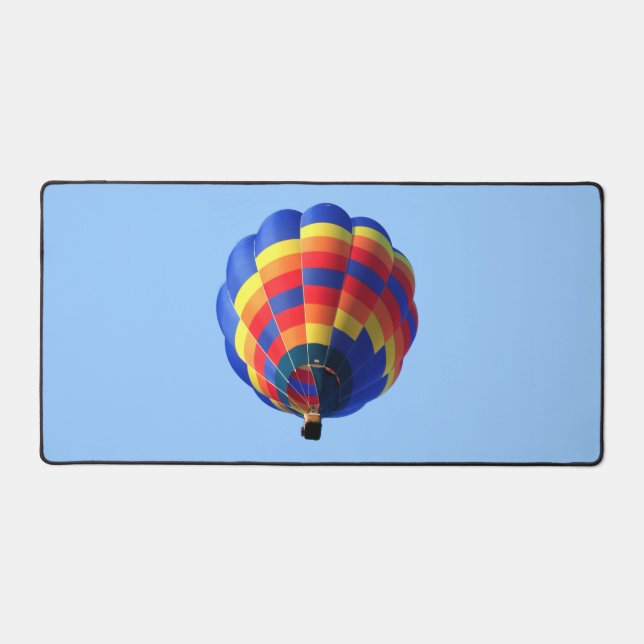 Hot Air Balloon Colourful Design Photo Desk Mat (Front)