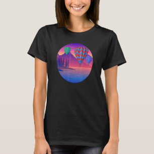 Hot Air Balloon Cool Flying for Ballooning Enthusi T-Shirt