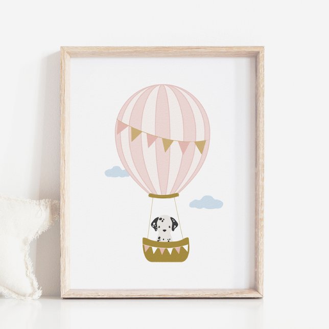 Hot Air Balloon Dalmatian Nursery & Kids Poster (Creator Uploaded)