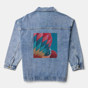 hot air balloon  denim jacket