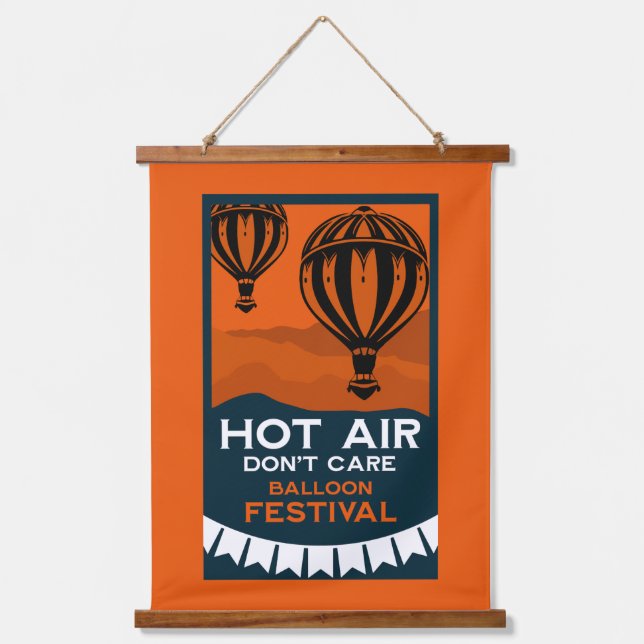 Hot Air Balloon Festival Hanging Tapestry (Front)