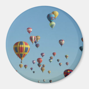 Hot Air Balloon Filled Sky Magnet