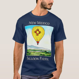 Hot air balloon flying over Albuquerque New Mexico T-Shirt