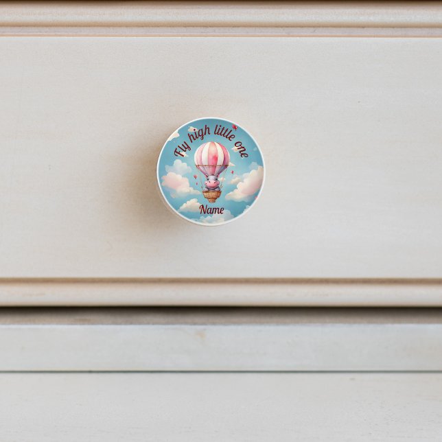 Hot Air Balloon Hippo Ceramic Knob (Creator Uploaded)