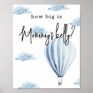 Hot air balloon - How big is Mummy's belly Poster