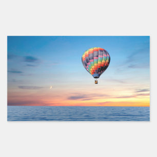 Hot Air Balloon image for  Rectangle Stickers