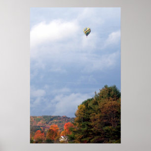 Hot Air Balloon in the Sky Poster