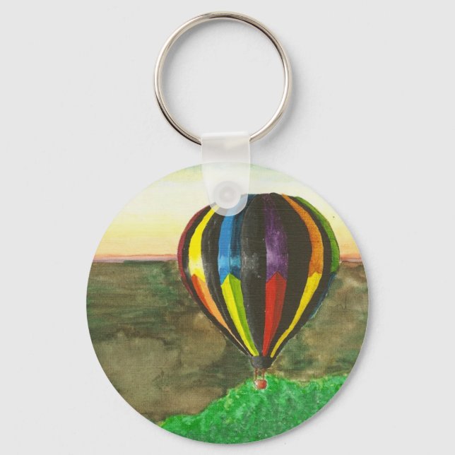 Hot Air Balloon Key Ring (Front)