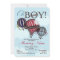 Hot Air Balloon Lil Man Shower Invitation