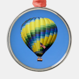Hot Air Balloon Metal Tree Decoration
