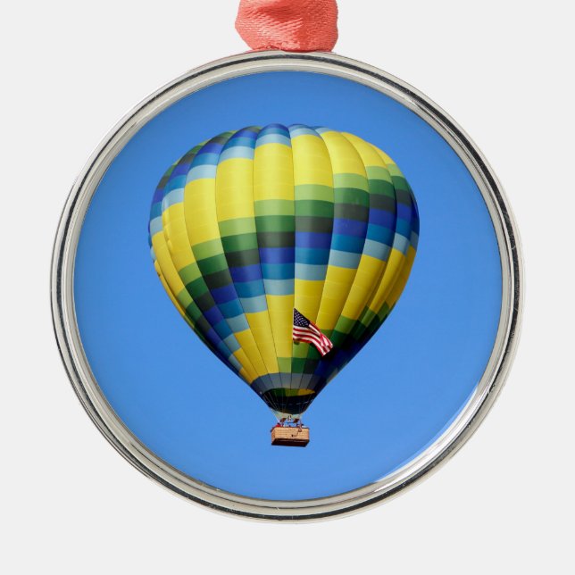 Hot Air Balloon Metal Tree Decoration (Front)