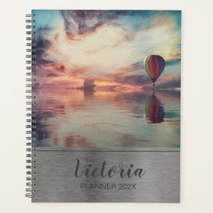 Hot Air Balloon Monogram Planner