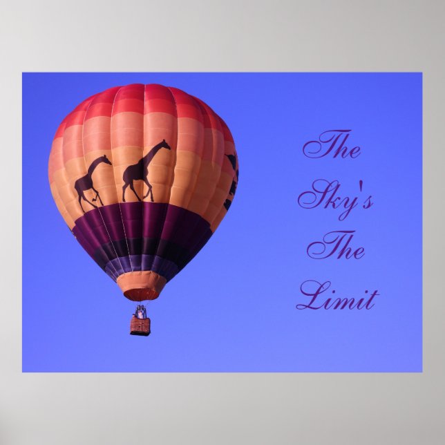 Hot Air Balloon Motivational Poster (Front)