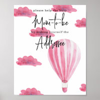 Hot air balloon - Mum to be addressee
