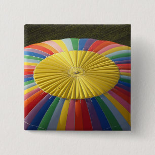 Hot-air Balloon, near Methven, Canterbury 2 15 Cm Square Badge