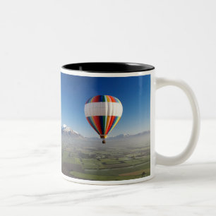 Hot-air Balloon, near Methven, Canterbury 3 Two-Tone Coffee Mug