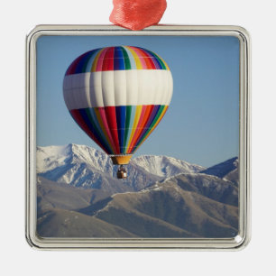 Hot-air Balloon, near Methven, Canterbury Metal Tree Decoration