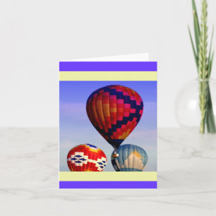 Hot air balloon notecard