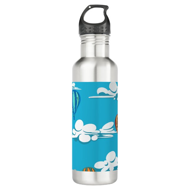 Hot-Air Balloon on a stainless steal tumbler 710 Ml Water Bottle (Front)