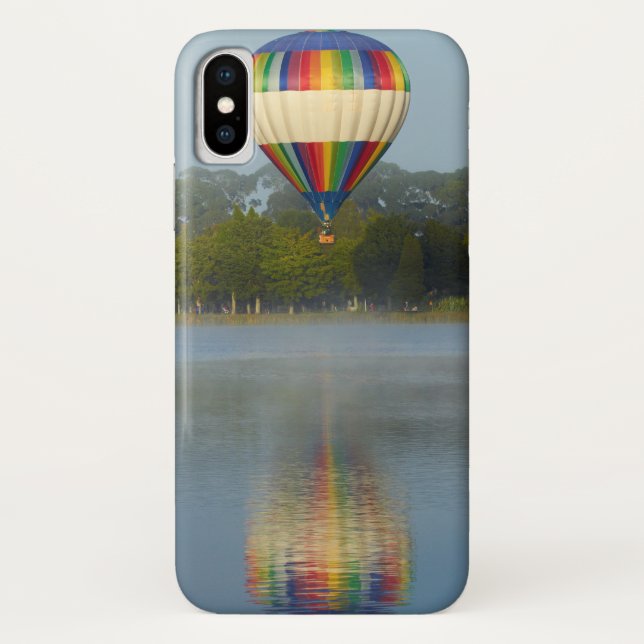 Hot Air Balloon Over River Case-Mate iPhone Case (Back)