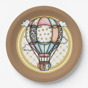 Hot Air Balloon Paper Plate