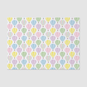 Hot Air Balloon Pastel Pattern Tissue Paper