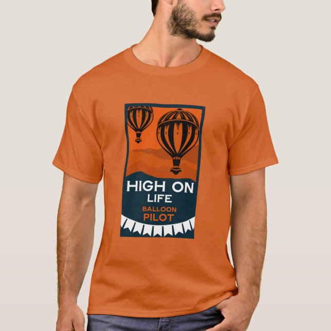 Hot Air Balloon Pilot T-Shirt (Front)