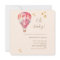 Hot air balloon pink peach girl Baby Shower