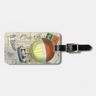 Hot Air Balloon Post Card Luggage Tag