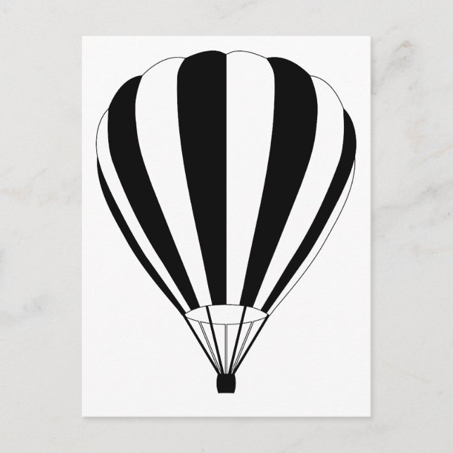 hot air balloon postcard (Front)