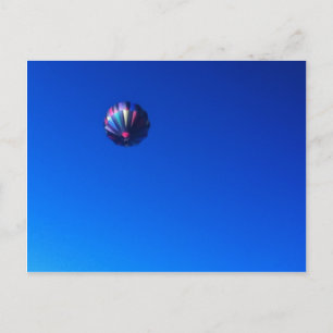 Hot air balloon postcard