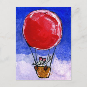 Hot Air Balloon Postcard