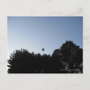 Hot air balloon postcard