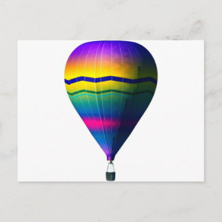 hot air balloon postcard