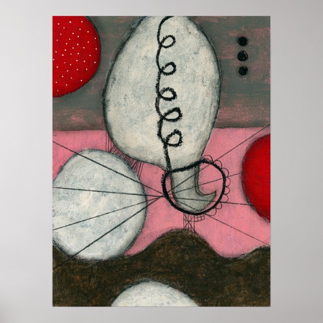Hot Air Balloon Poster Wall Art (Front)