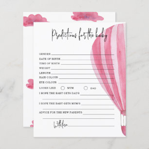 Hot air balloon - predictions and advice baby