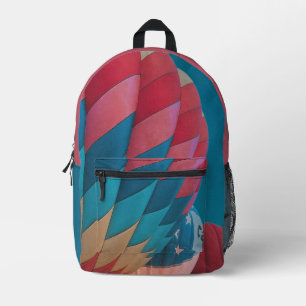 hot air balloon printed backpack
