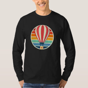 Hot Air Balloon Retro I Ride Aviation Hot Air Ride T-Shirt