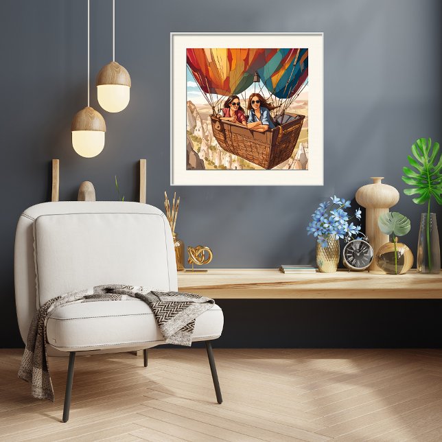 Hot air balloon ride in Cappadocia, Turkey Print (Hot air balloon ride in Cappadocia, Turkey. Print.
Artist: Roger Smith)