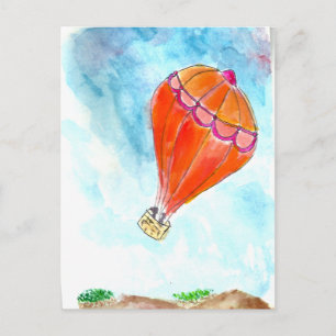 Hot Air Balloon Ride Postcard