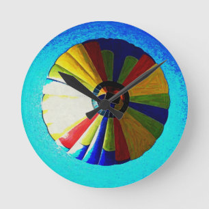 Hot Air Balloon Round Clock