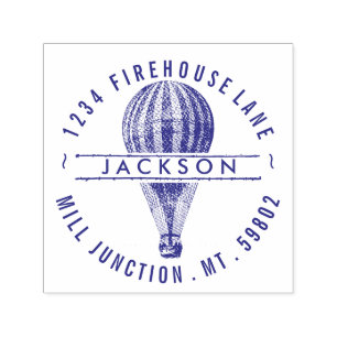 Hot Air Balloon Self-Ink Return Address Stamp