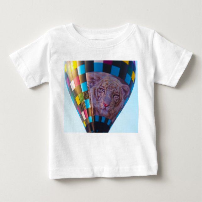 Hot Air Balloon, Snow Leopard, Olathe, Kansas Baby T-Shirt (Front)