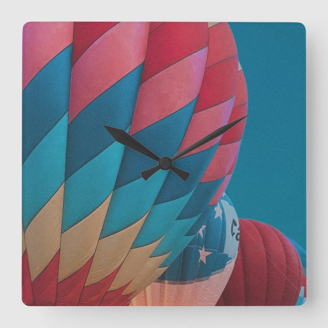 hot air balloon  square wall clock (Front)