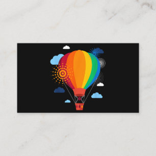 Hot Air Balloon T-Shirt Hot Air Balloon Rides Fest Business Card