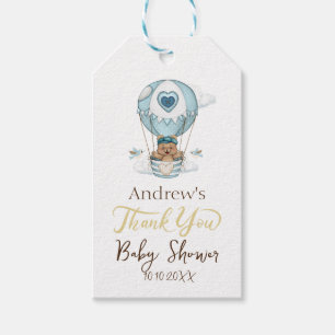 Hot Air Balloon Teddy Bear Cloud Bird Gift Tags